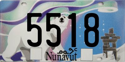 NU license plate 5518