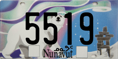 NU license plate 5519