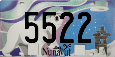 NU license plate 5522