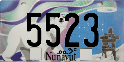 NU license plate 5523