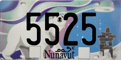 NU license plate 5525