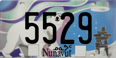 NU license plate 5529