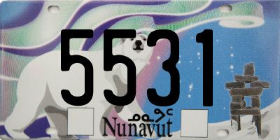 NU license plate 5531