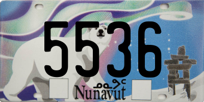 NU license plate 5536