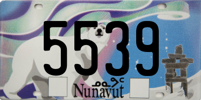 NU license plate 5539