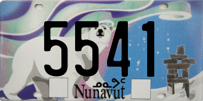 NU license plate 5541