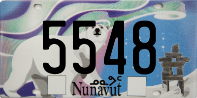 NU license plate 5548