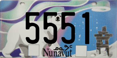 NU license plate 5551