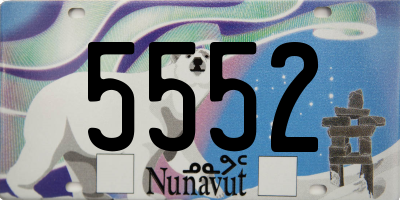 NU license plate 5552