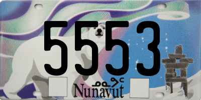 NU license plate 5553