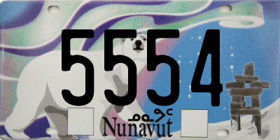 NU license plate 5554