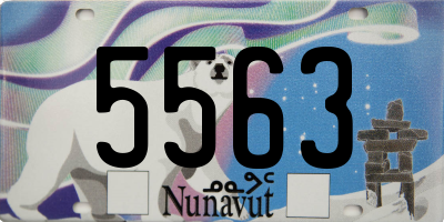 NU license plate 5563