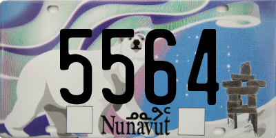 NU license plate 5564