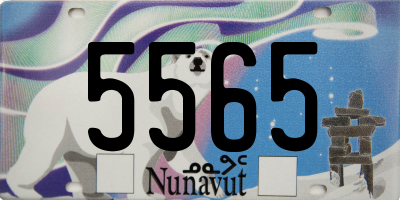 NU license plate 5565