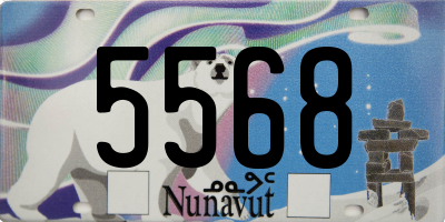 NU license plate 5568