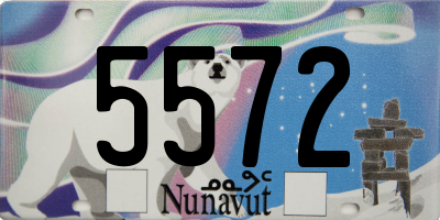 NU license plate 5572