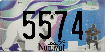 NU license plate 5574