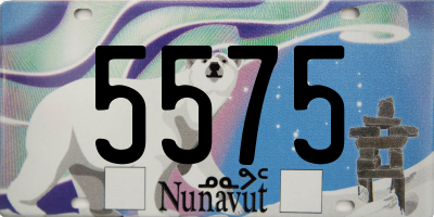 NU license plate 5575