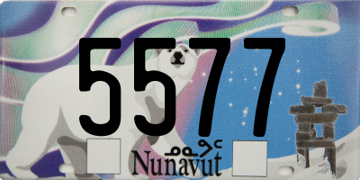 NU license plate 5577