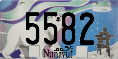 NU license plate 5582