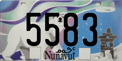 NU license plate 5583