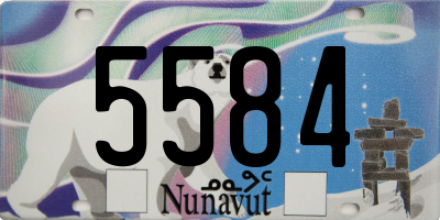 NU license plate 5584