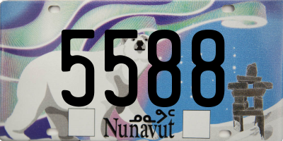 NU license plate 5588