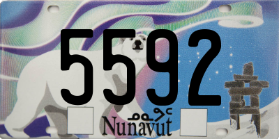 NU license plate 5592