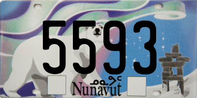 NU license plate 5593