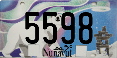 NU license plate 5598