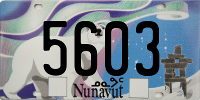 NU license plate 5603