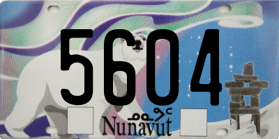 NU license plate 5604