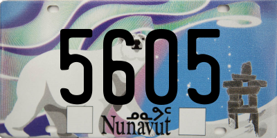 NU license plate 5605