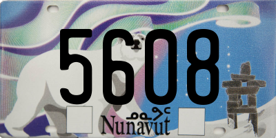 NU license plate 5608