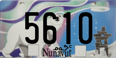 NU license plate 5610