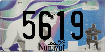 NU license plate 5619