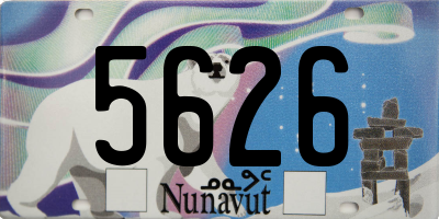 NU license plate 5626