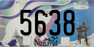 NU license plate 5638