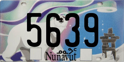 NU license plate 5639