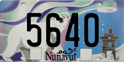 NU license plate 5640