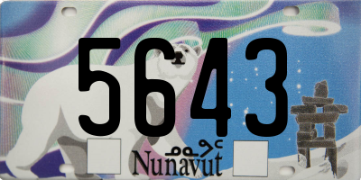 NU license plate 5643