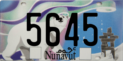 NU license plate 5645