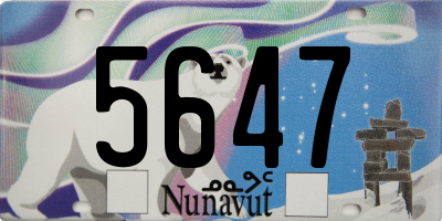 NU license plate 5647