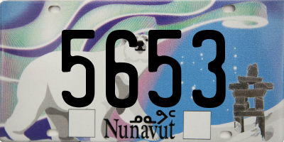 NU license plate 5653