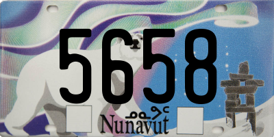 NU license plate 5658