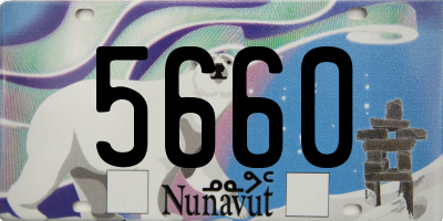 NU license plate 5660