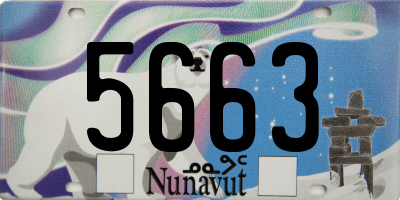 NU license plate 5663