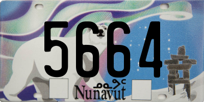 NU license plate 5664