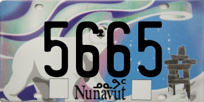 NU license plate 5665