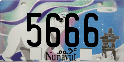 NU license plate 5666